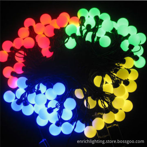 Blue LED Christmas String Light, 5 Meters 50 Bulbs, AC 220/110V, IP44, 50,000 Hours